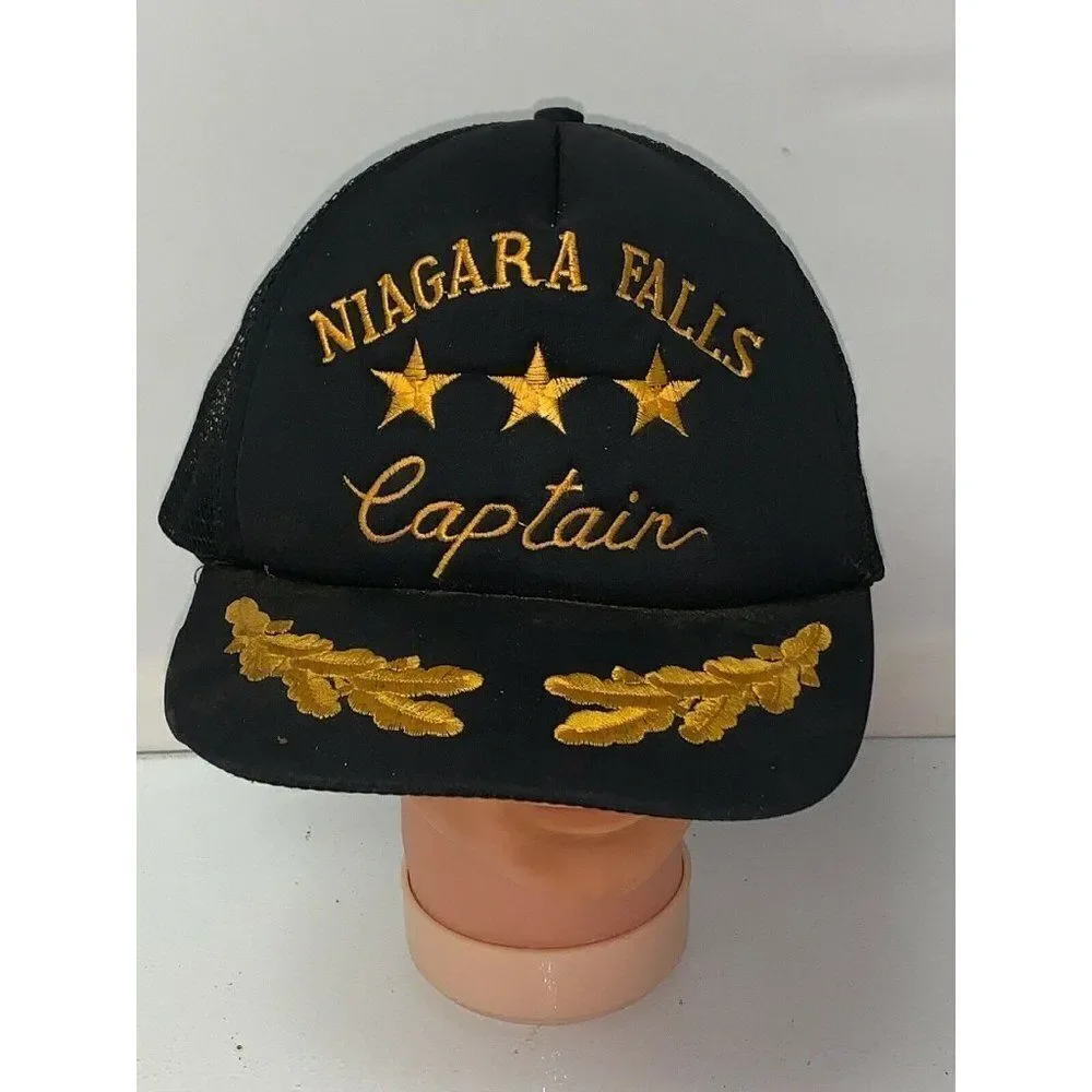 Vintage Niagara Falls Captain Black Snapback Truck